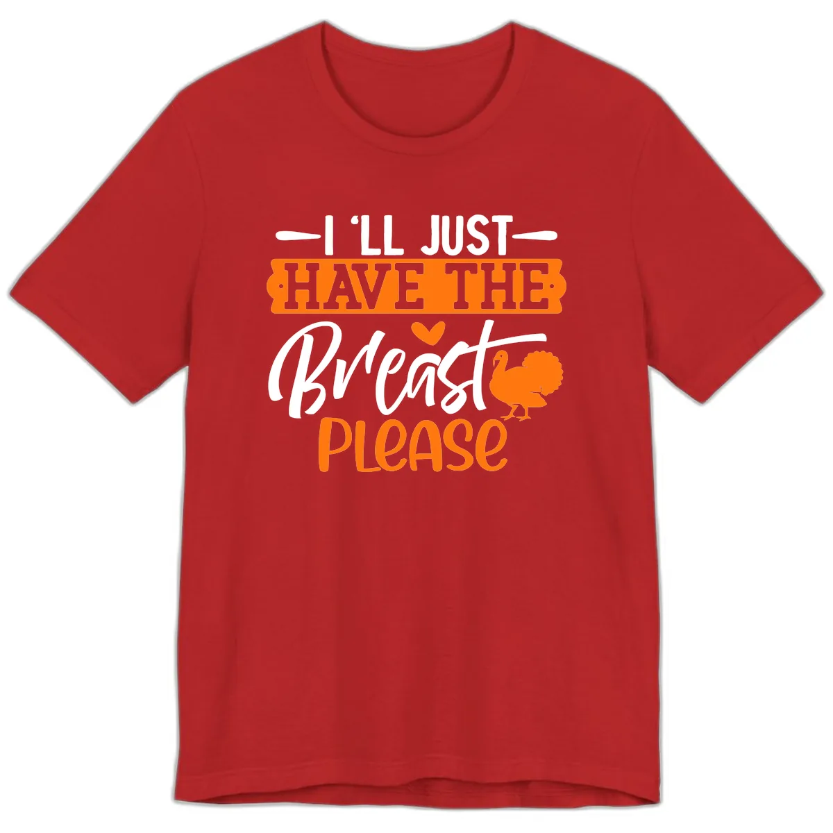 Thanksgiving Turkey Breast Please Quote Premium T-Shirt in Red