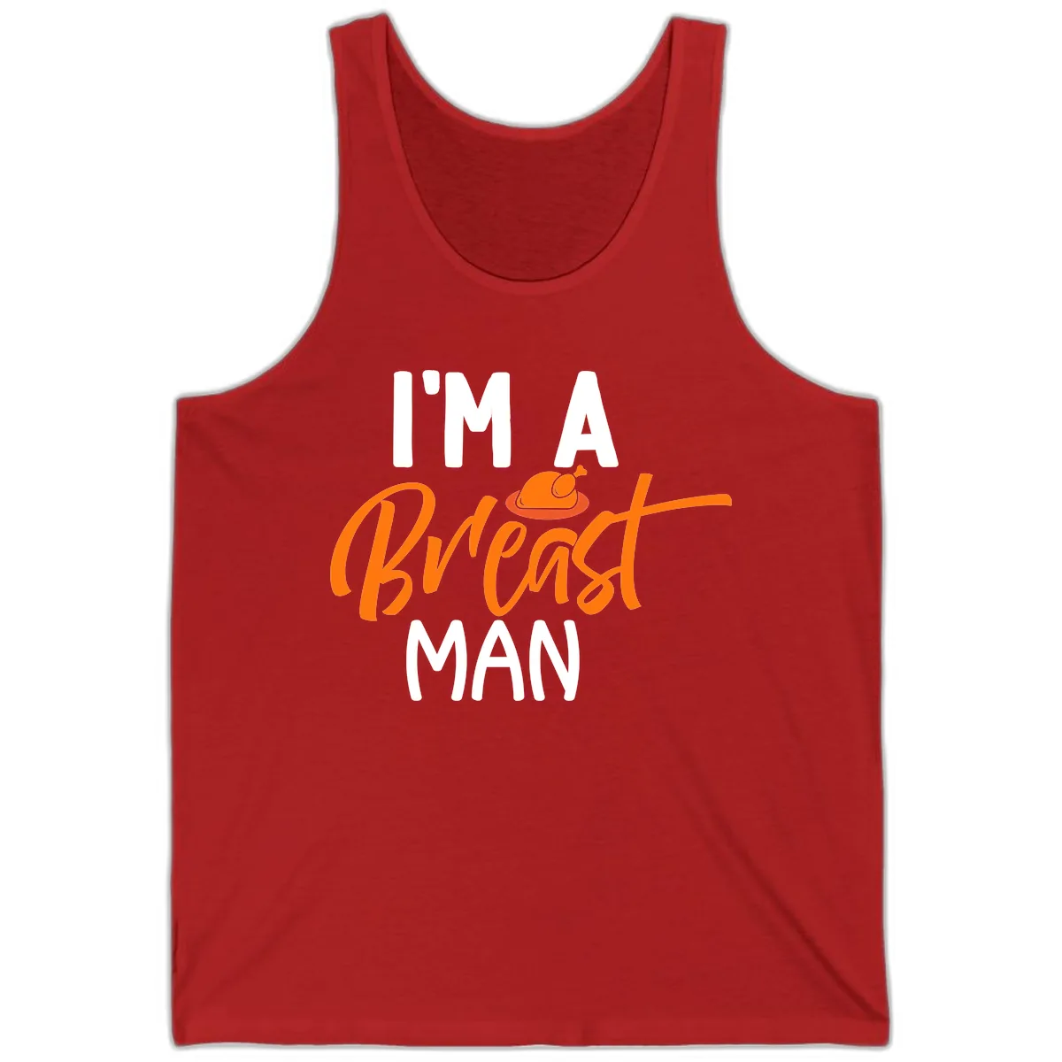 I'm A Breast Man Thanksgiving Turkey Tank in Red