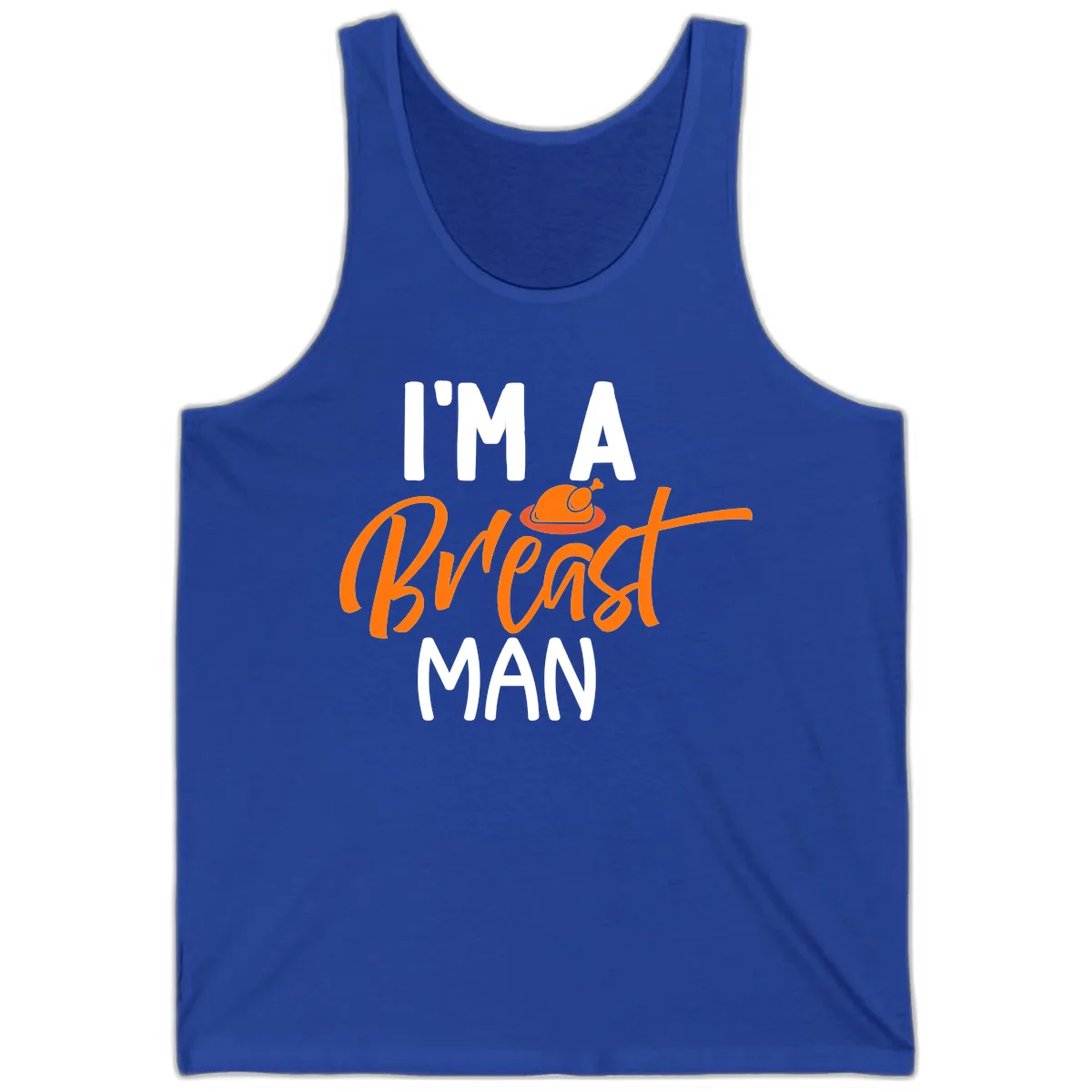 I'm A Breast Man Thanksgiving Turkey Tank in True Royal