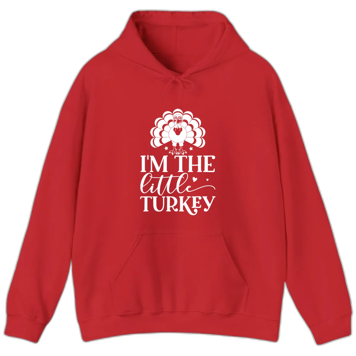 I'm The Little Turkey Thanksgiving Hoodie in Red