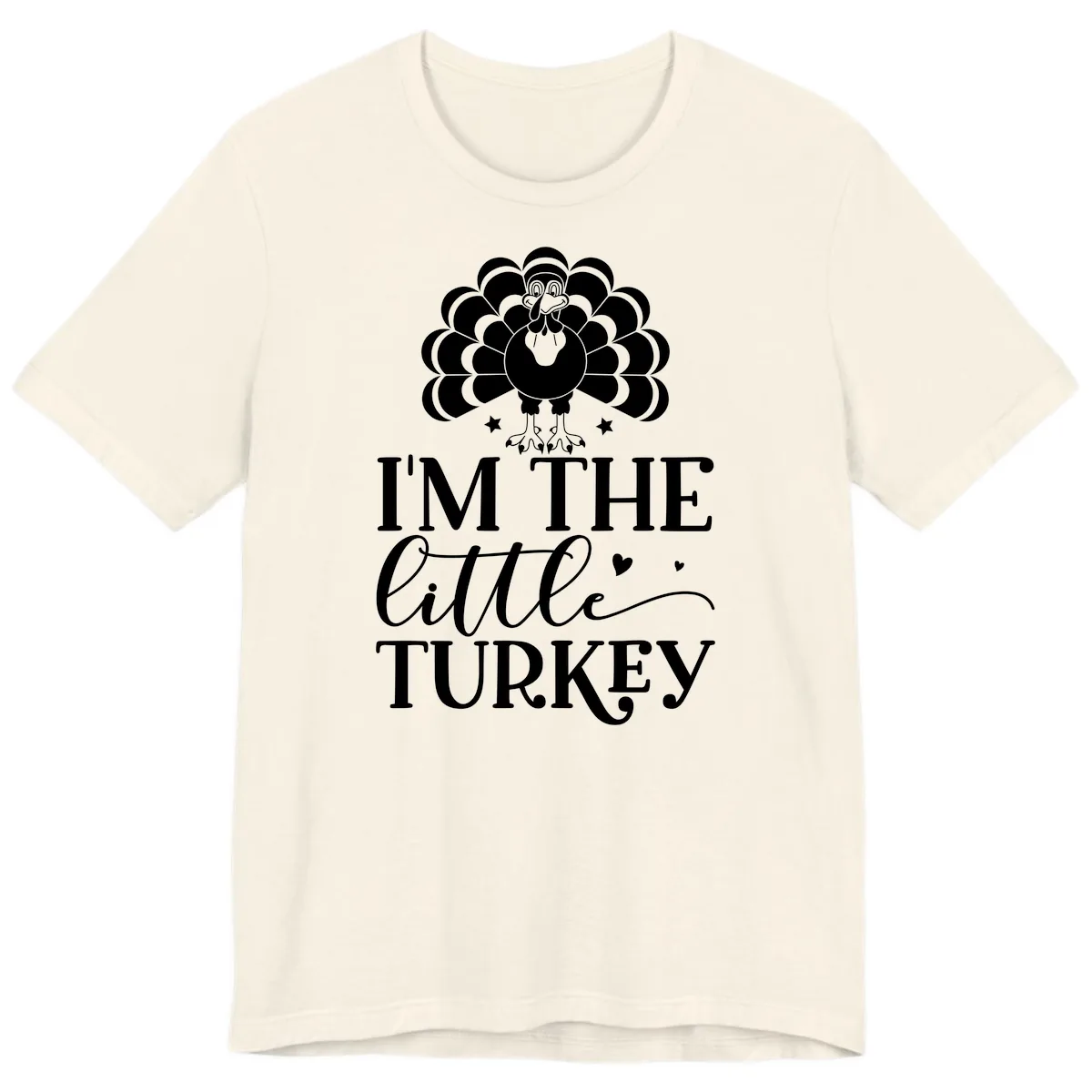 I'm The Little Turkey Thanksgiving Premium T-Shirt in Natural
