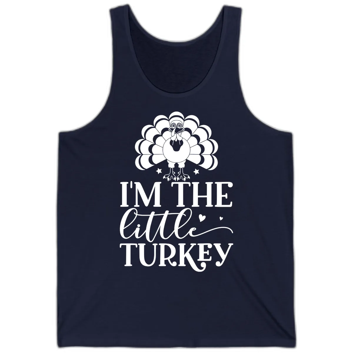 I'm The Little Turkey Thanksgiving Tank in Navy