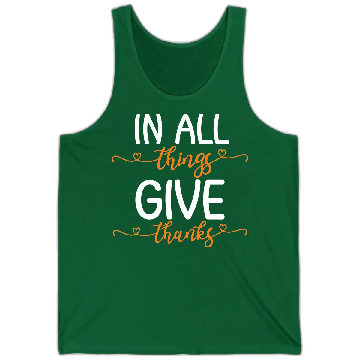 In All Things Give Thanks Phrase Tank in Kelly