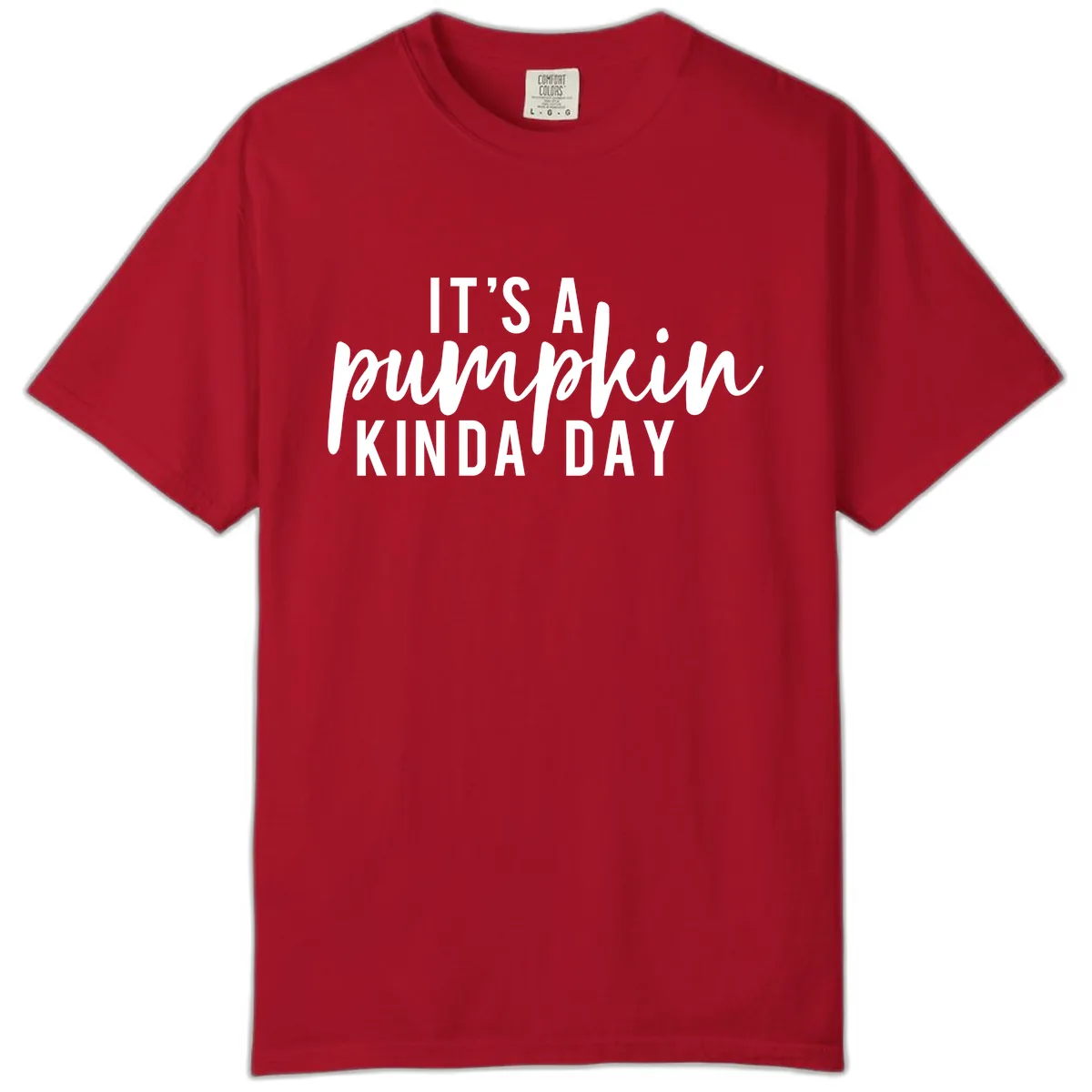 It's A Pumpkin Kinda Day Comfort Color in Red