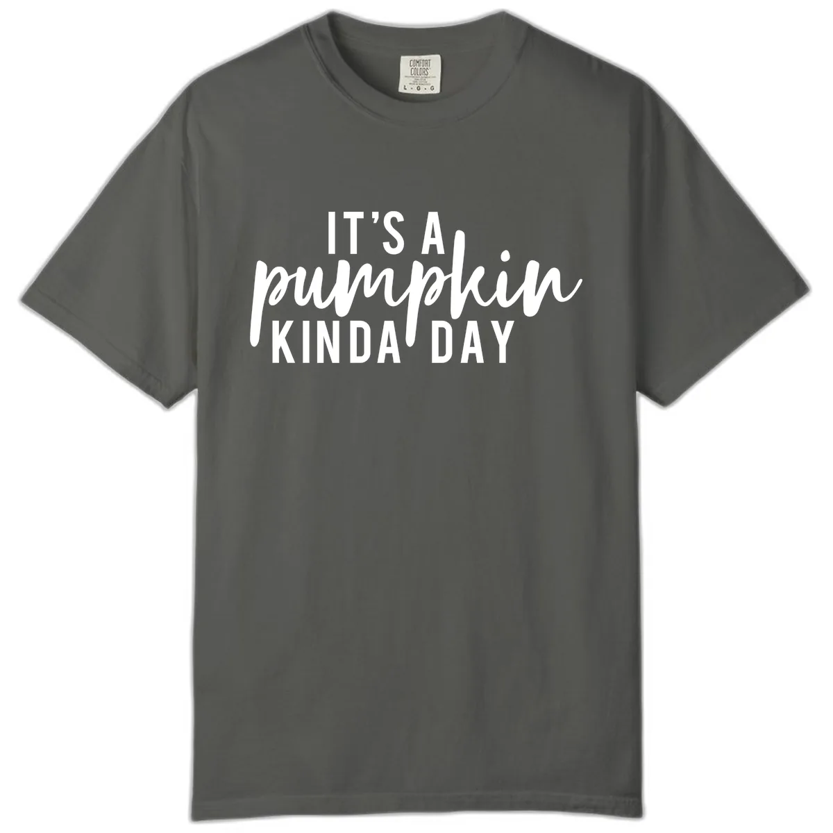 It's A Pumpkin Kinda Day Comfort Color in Pepper