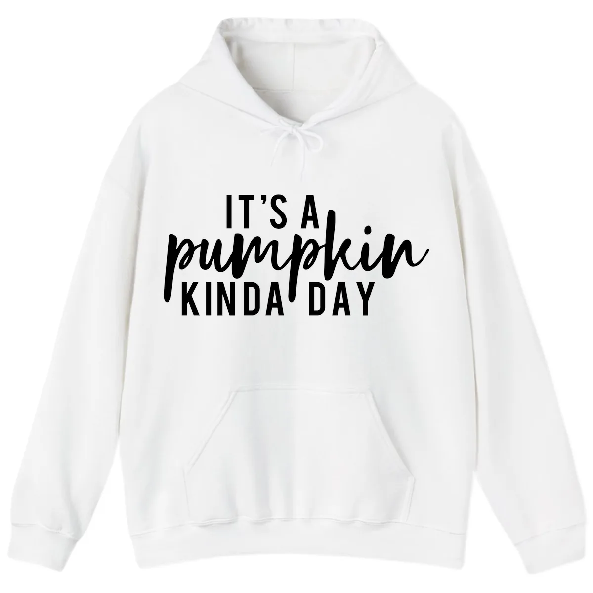 It's A Pumpkin Kinda Day Hoodie in White