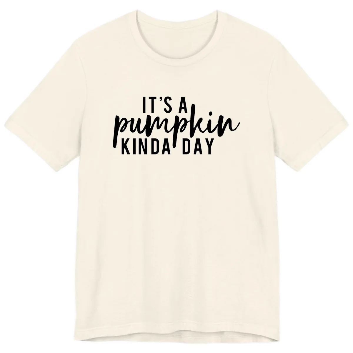 It's A Pumpkin Kinda Day Premium T-Shirt in Natural