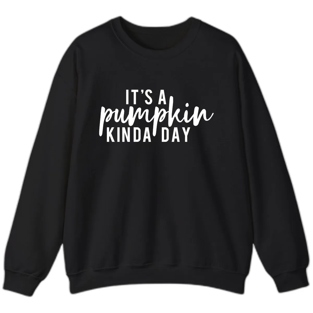 It's A Pumpkin Kinda Day Sweatshirt in Black