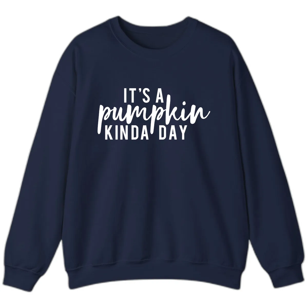 It's A Pumpkin Kinda Day Sweatshirt in Navy