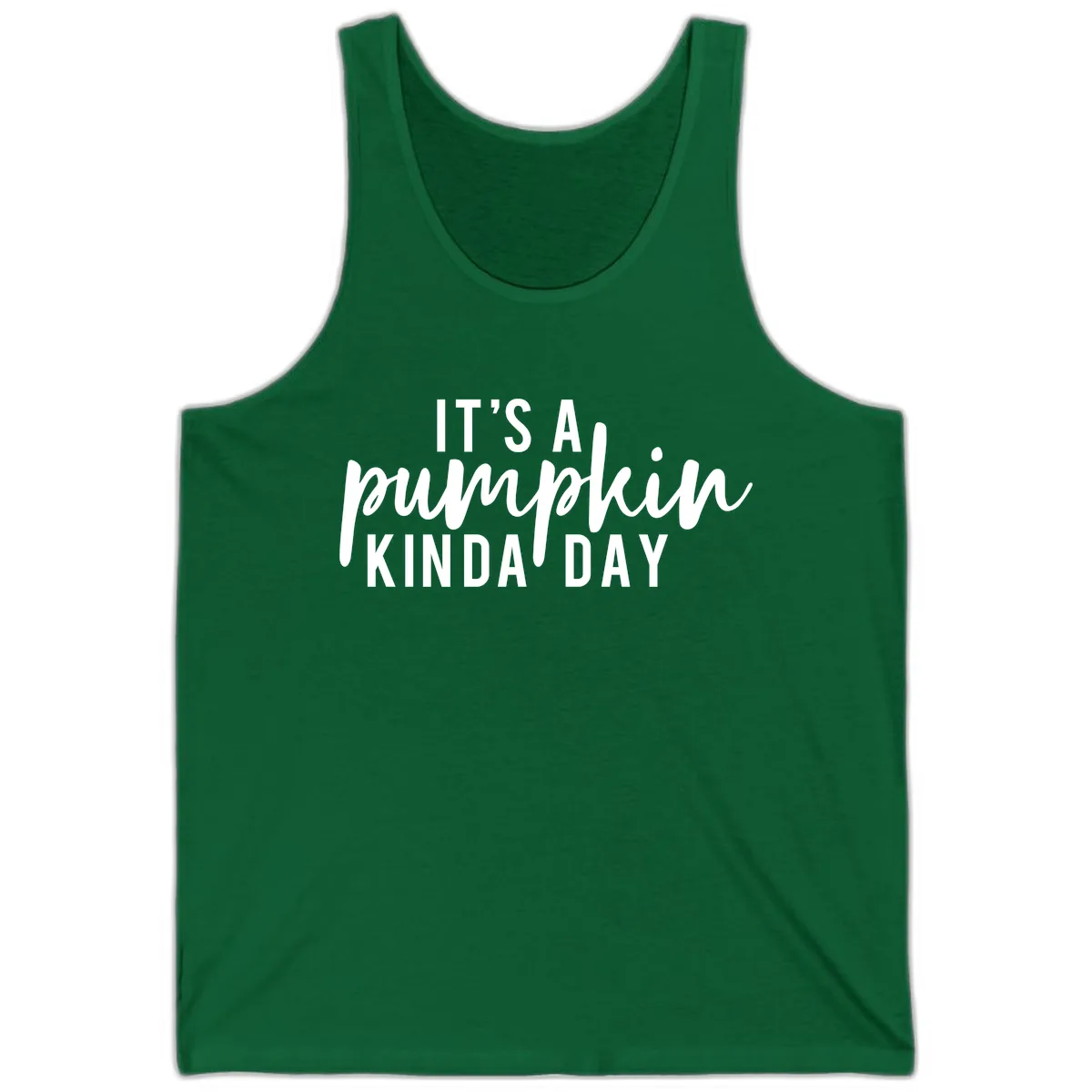 It's A Pumpkin Kinda Day Tank in Kelly