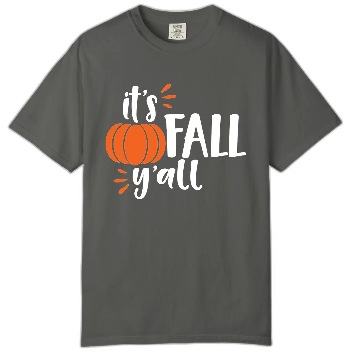 It's Fall Y'all Pumpkin Graphic Comfort Color in Pepper