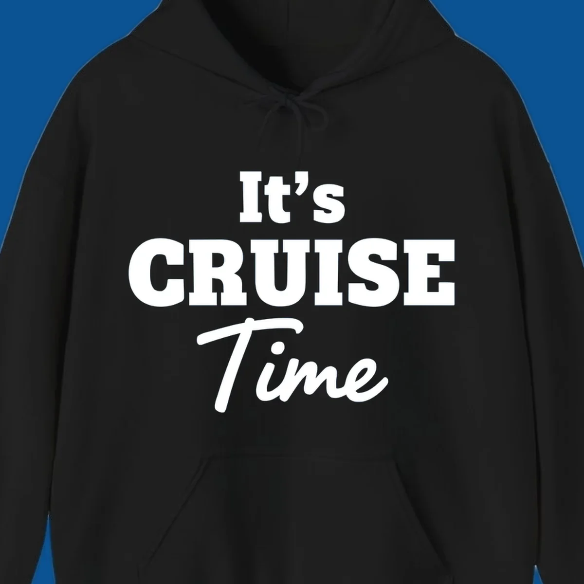 It's Cruise Time bold typography design for cruise lovers.