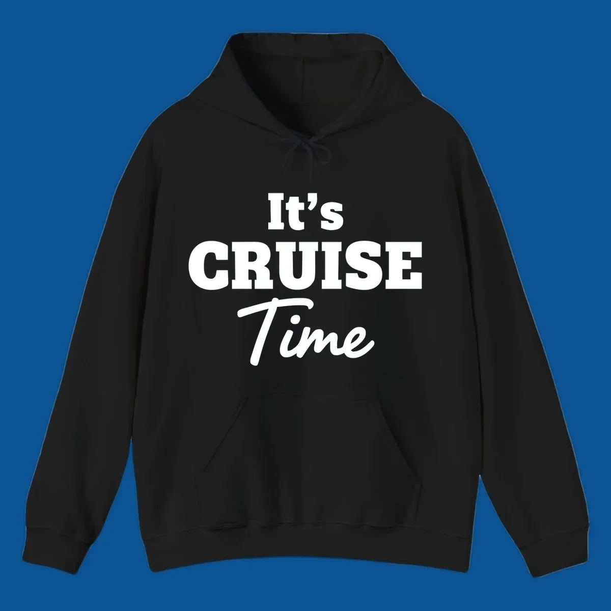 It's Cruise Time bold typography design for cruise lovers.