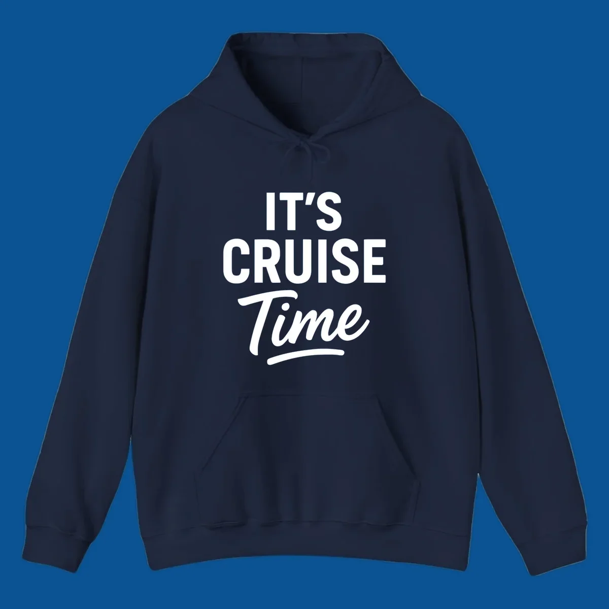 Its cruise time text design with bold fonts and script for cruise lovers.