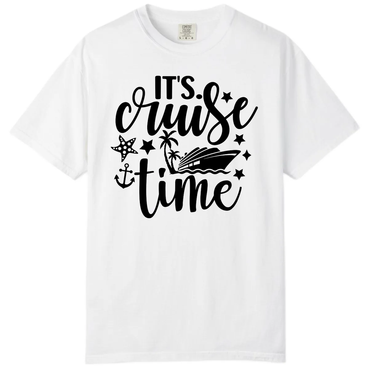 It's Cruise Time Design Comfort Color in White