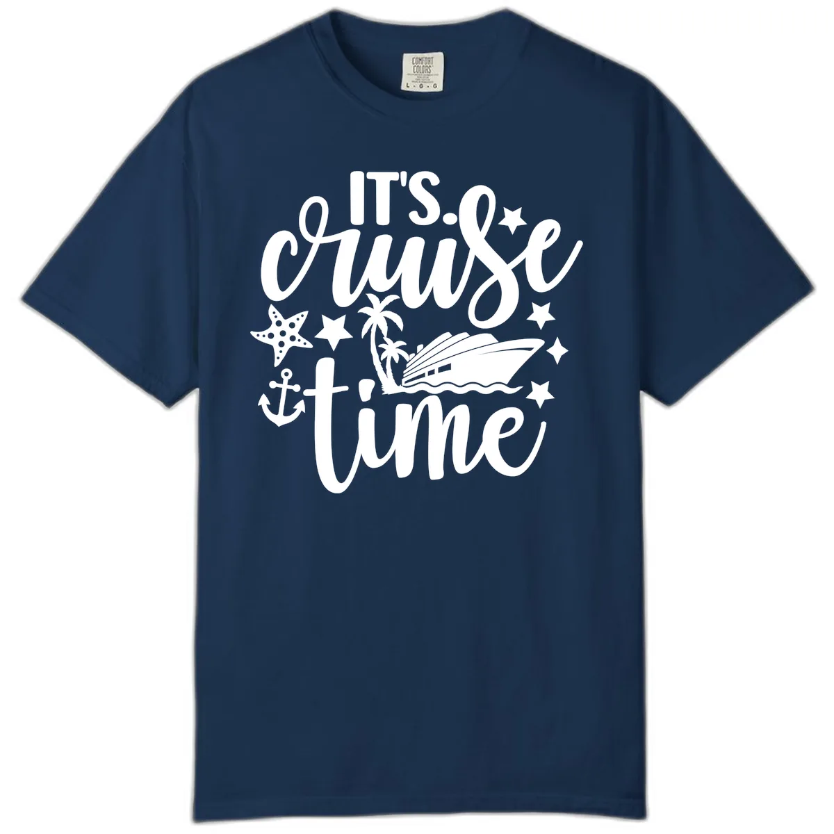 It's Cruise Time Design Comfort Color in Navy