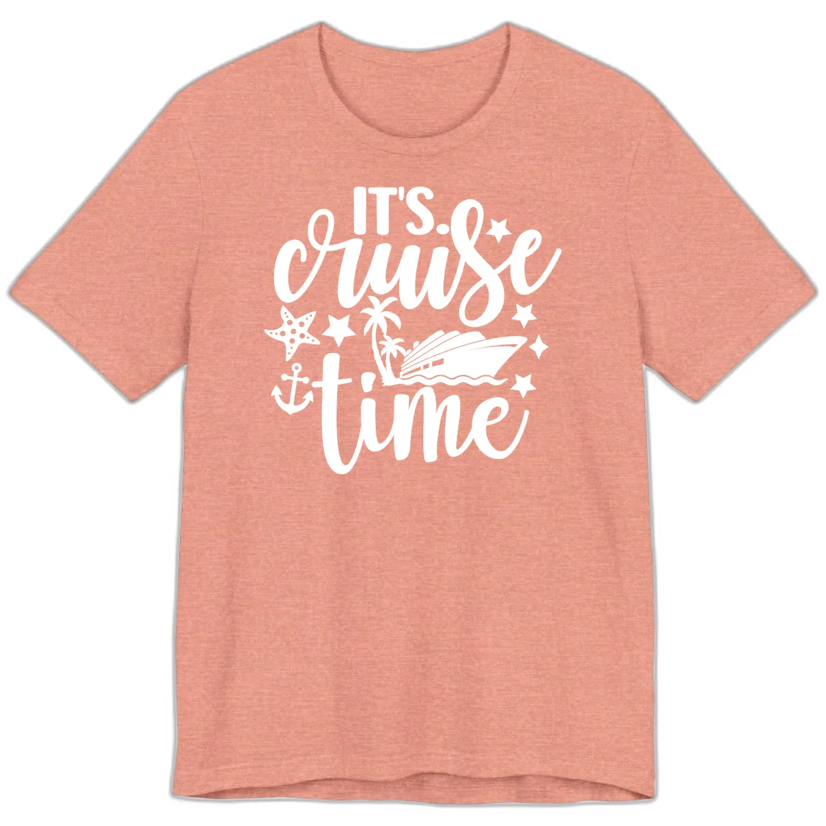 It's Cruise Time Design Premium T-Shirt in Heather Sunset
