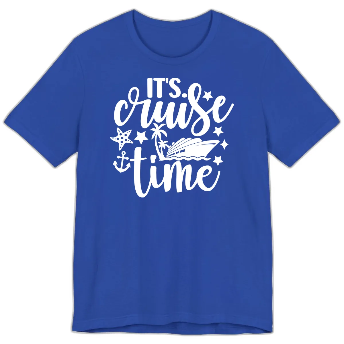 It's Cruise Time Design Premium T-Shirt in True Royal