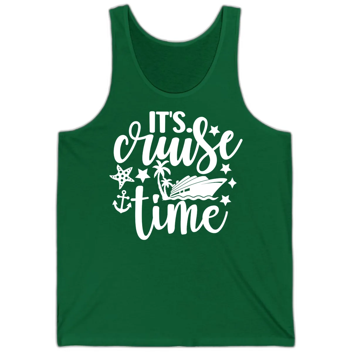 It's Cruise Time Design Tank in Kelly