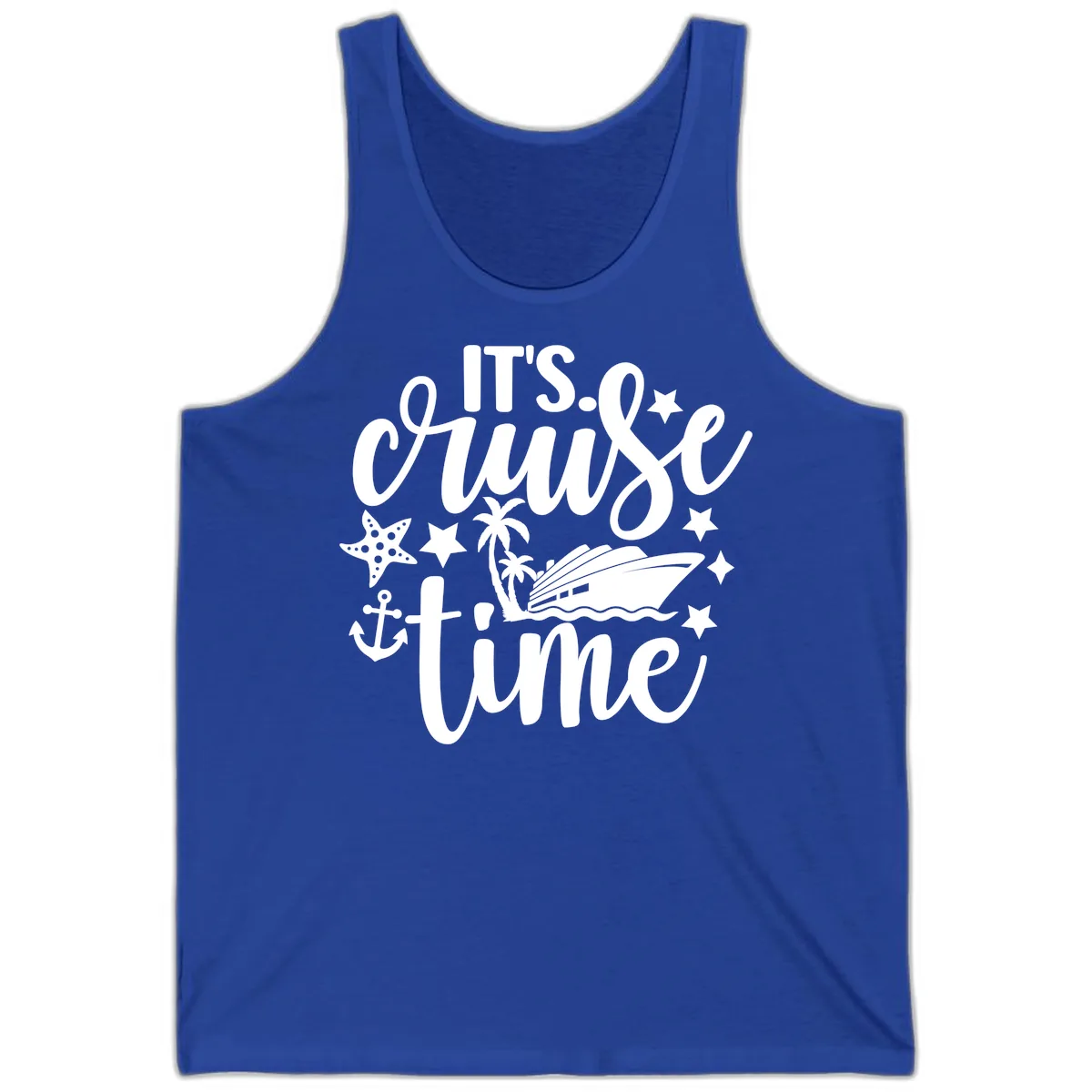It's Cruise Time Design Tank in True Royal