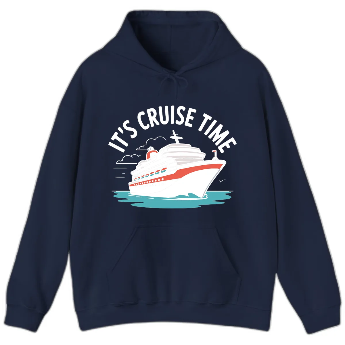 Its Cruise Time Ship Hoodie in Navy