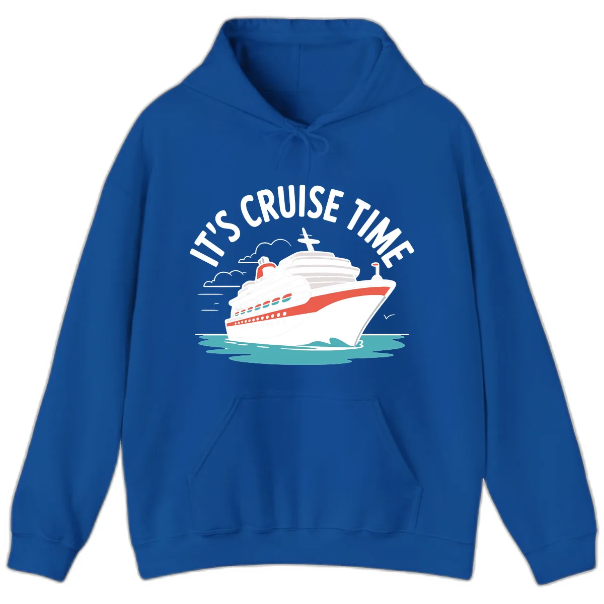 Its Cruise Time Ship Hoodie in Royal