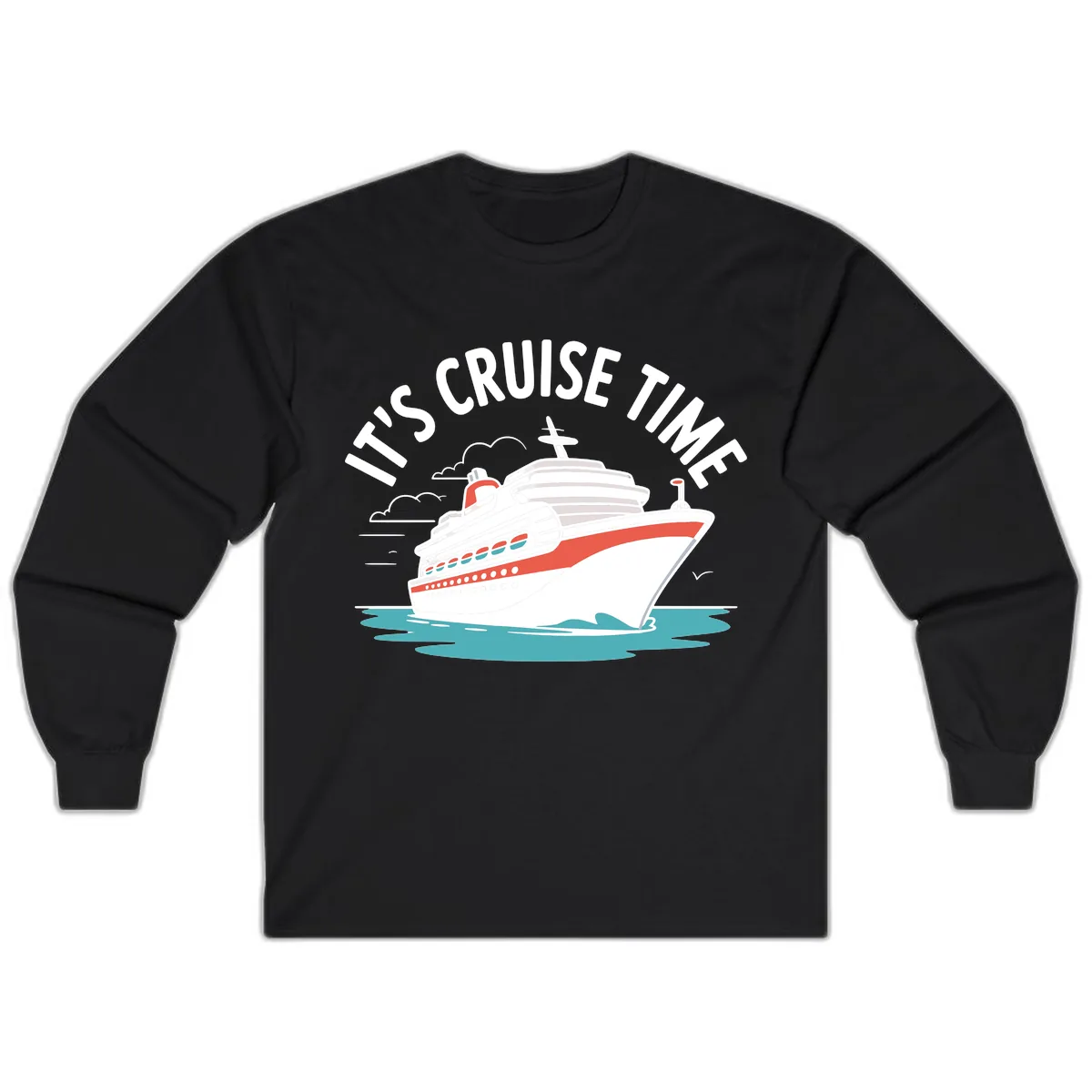Its Cruise Time Ship Long Sleeve in Black