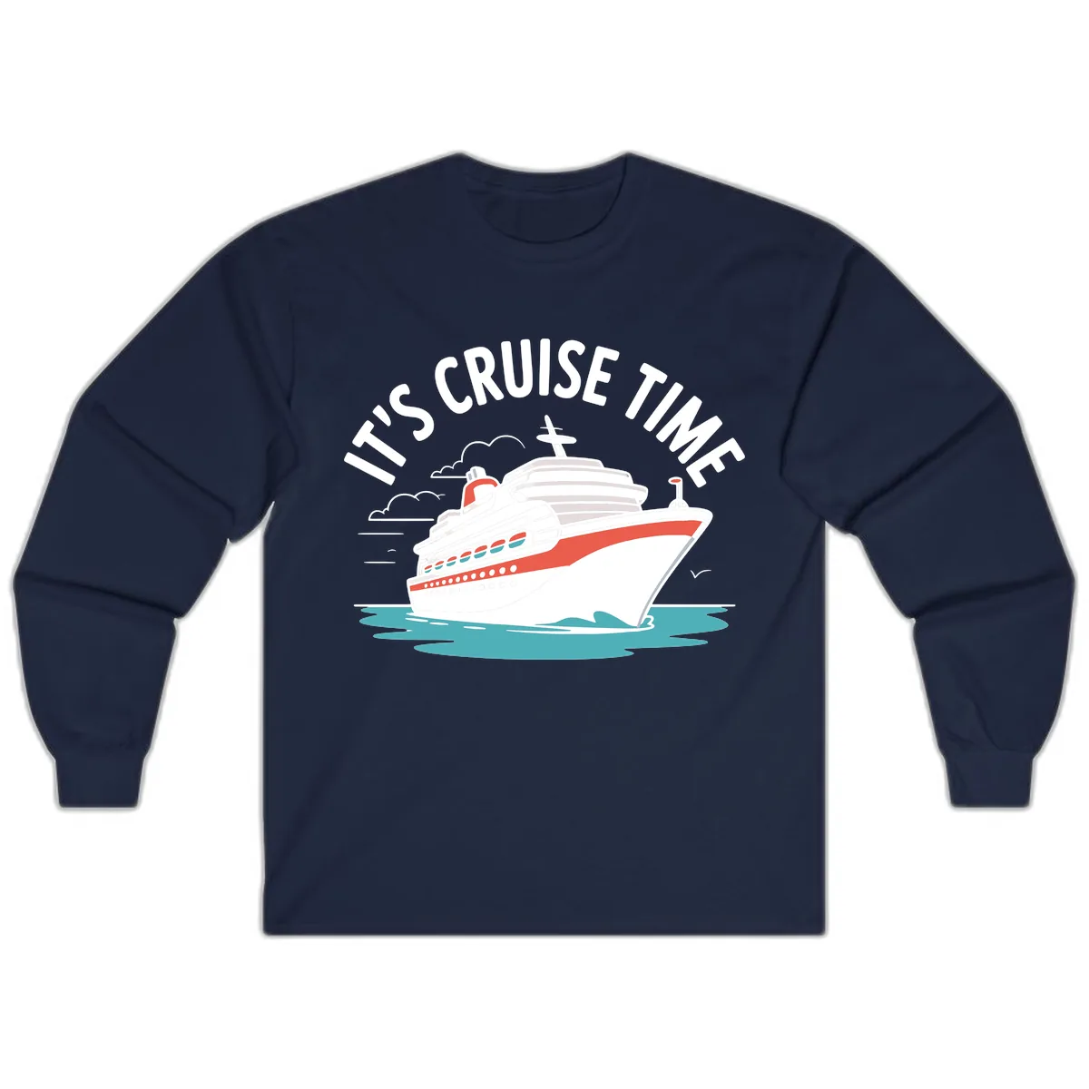 Its Cruise Time Ship Long Sleeve in Navy