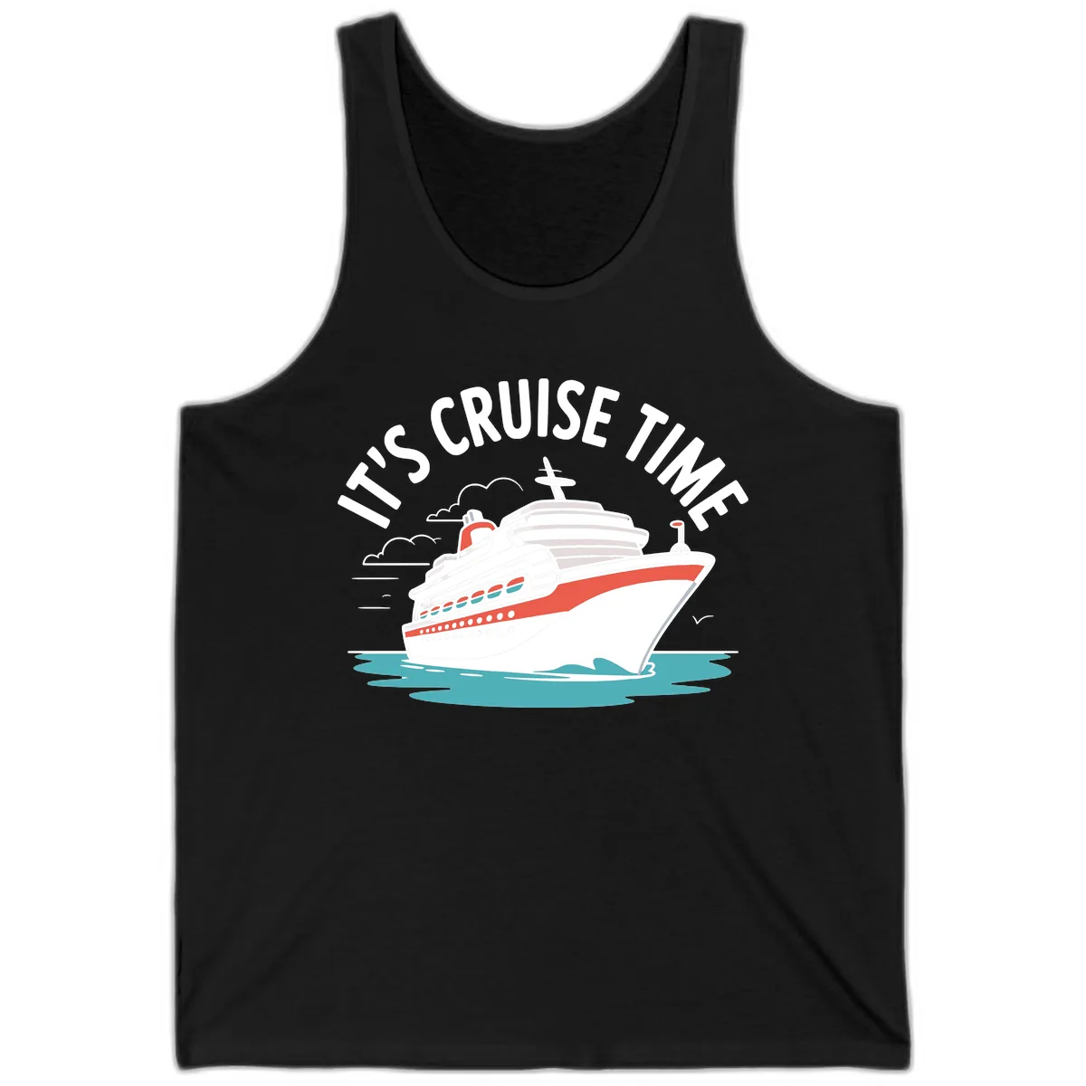 Its Cruise Time Ship Tank in Black