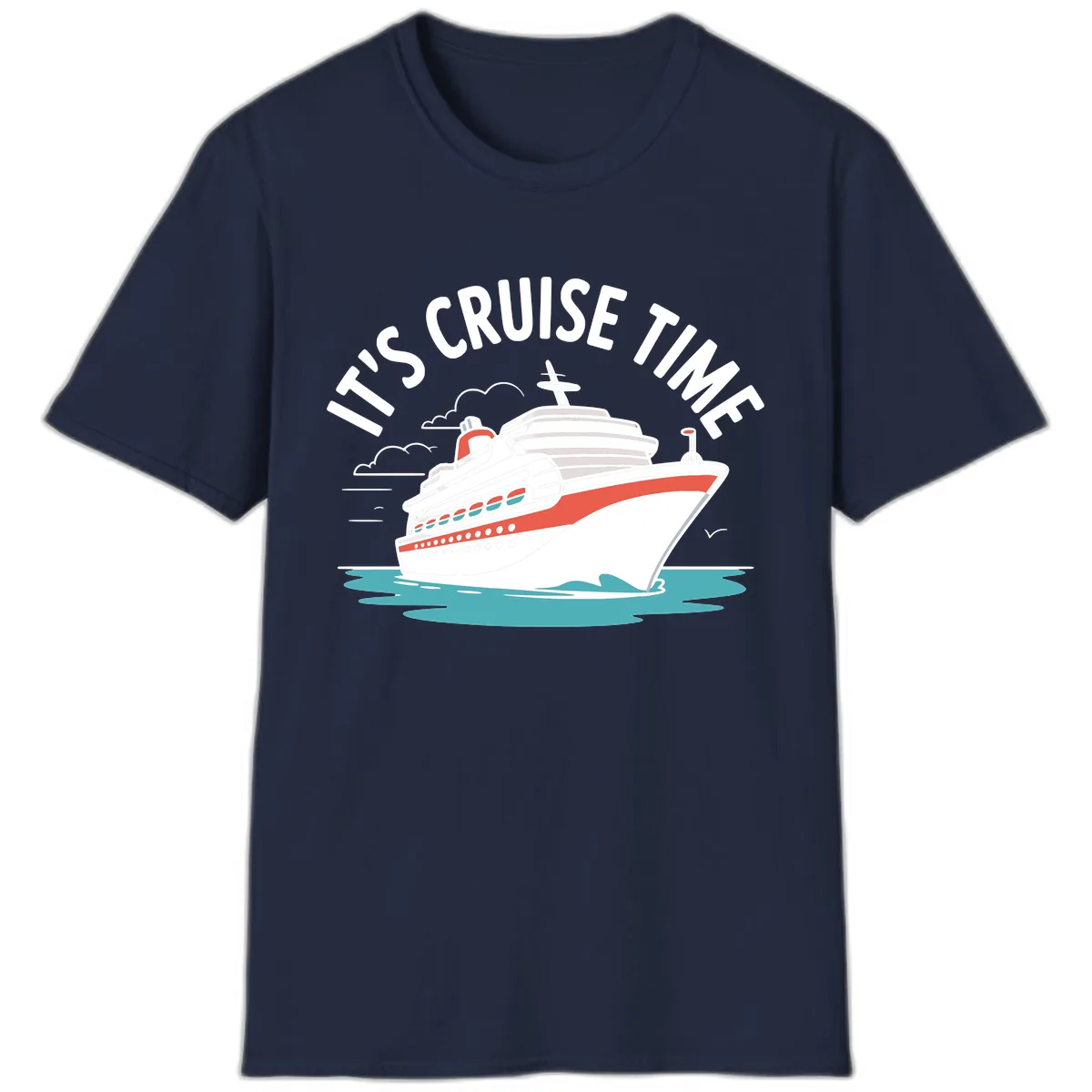 Its Cruise Time Ship T-Shirt in Navy