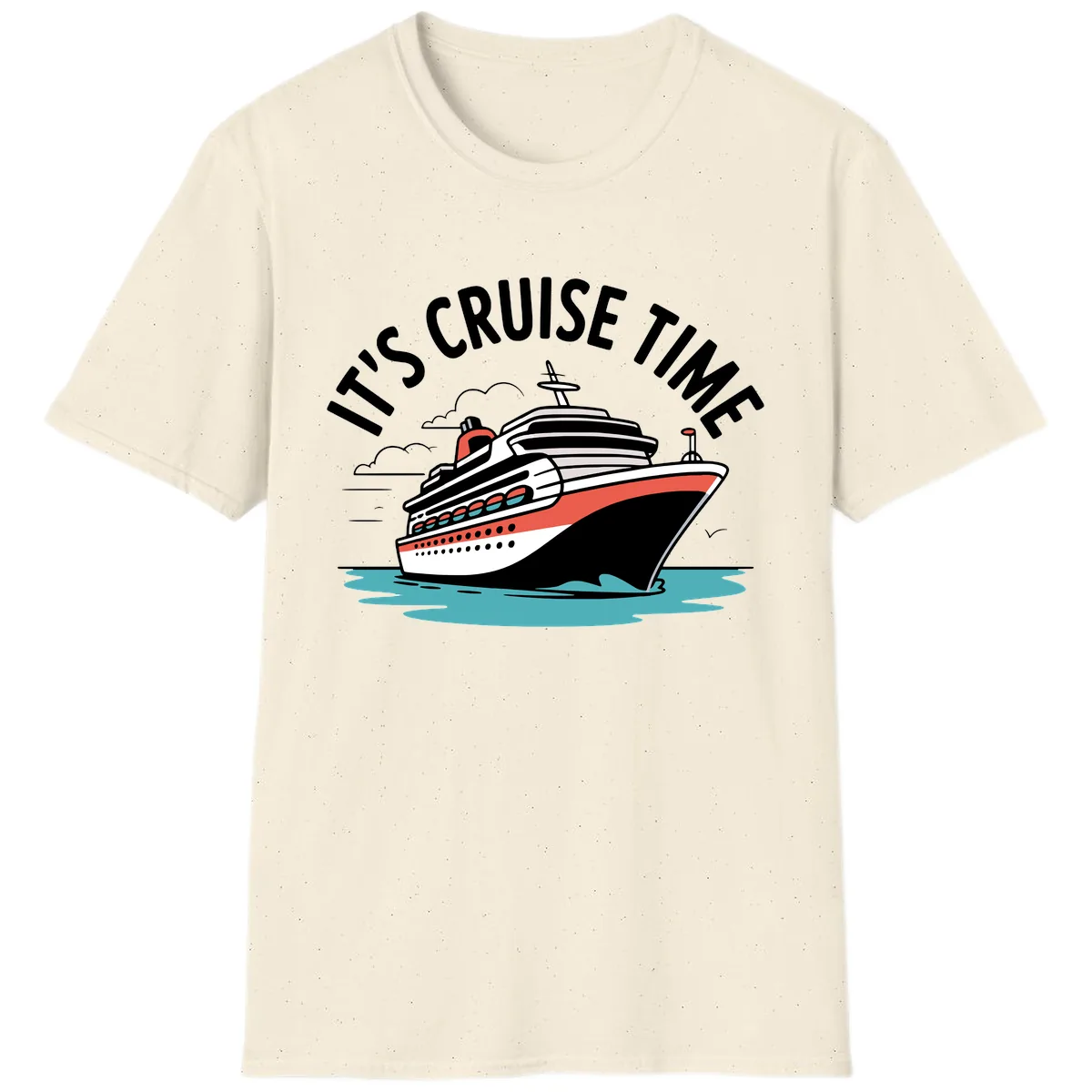 Its Cruise Time Ship T-Shirt in Natural