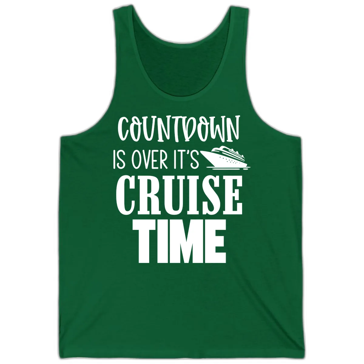 Countdown Is Over It's Cruise Time Tank in Kelly