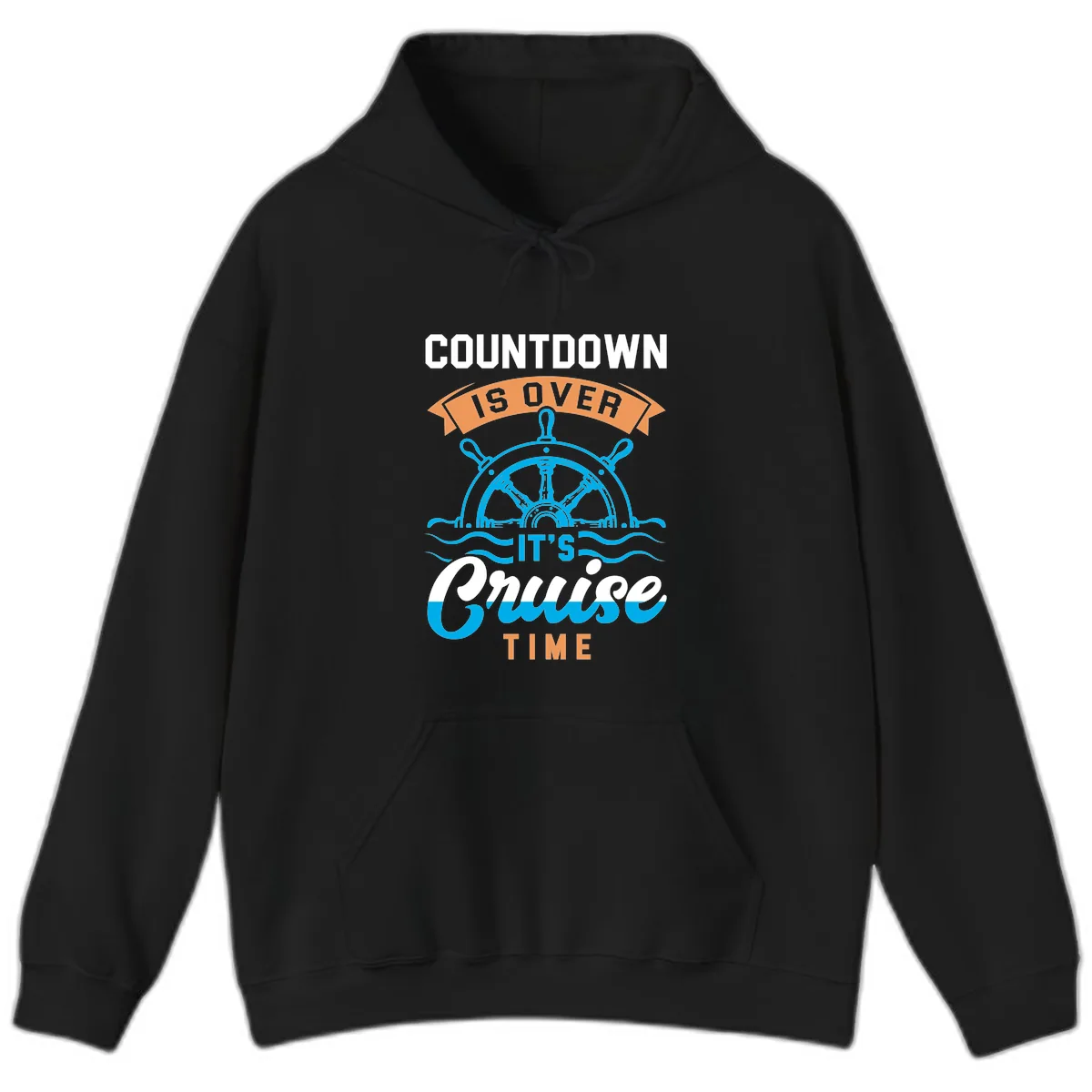 Its Cruise Time Countdown Hoodie in Black