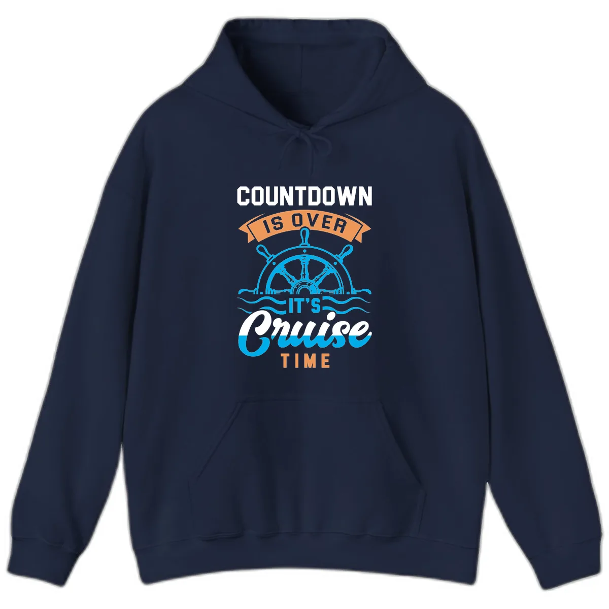 Its Cruise Time Countdown Hoodie in Navy