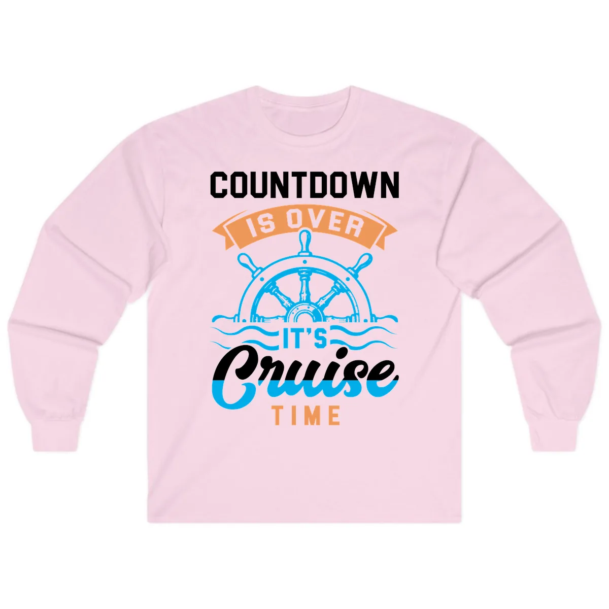 Its Cruise Time Countdown Long Sleeve in Light Pink