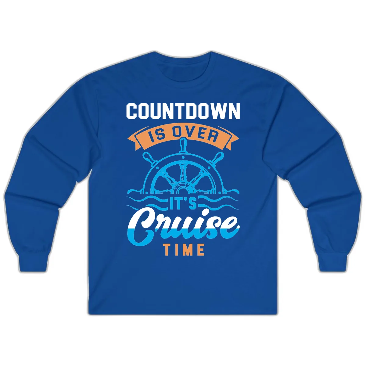 Its Cruise Time Countdown Long Sleeve in Royal