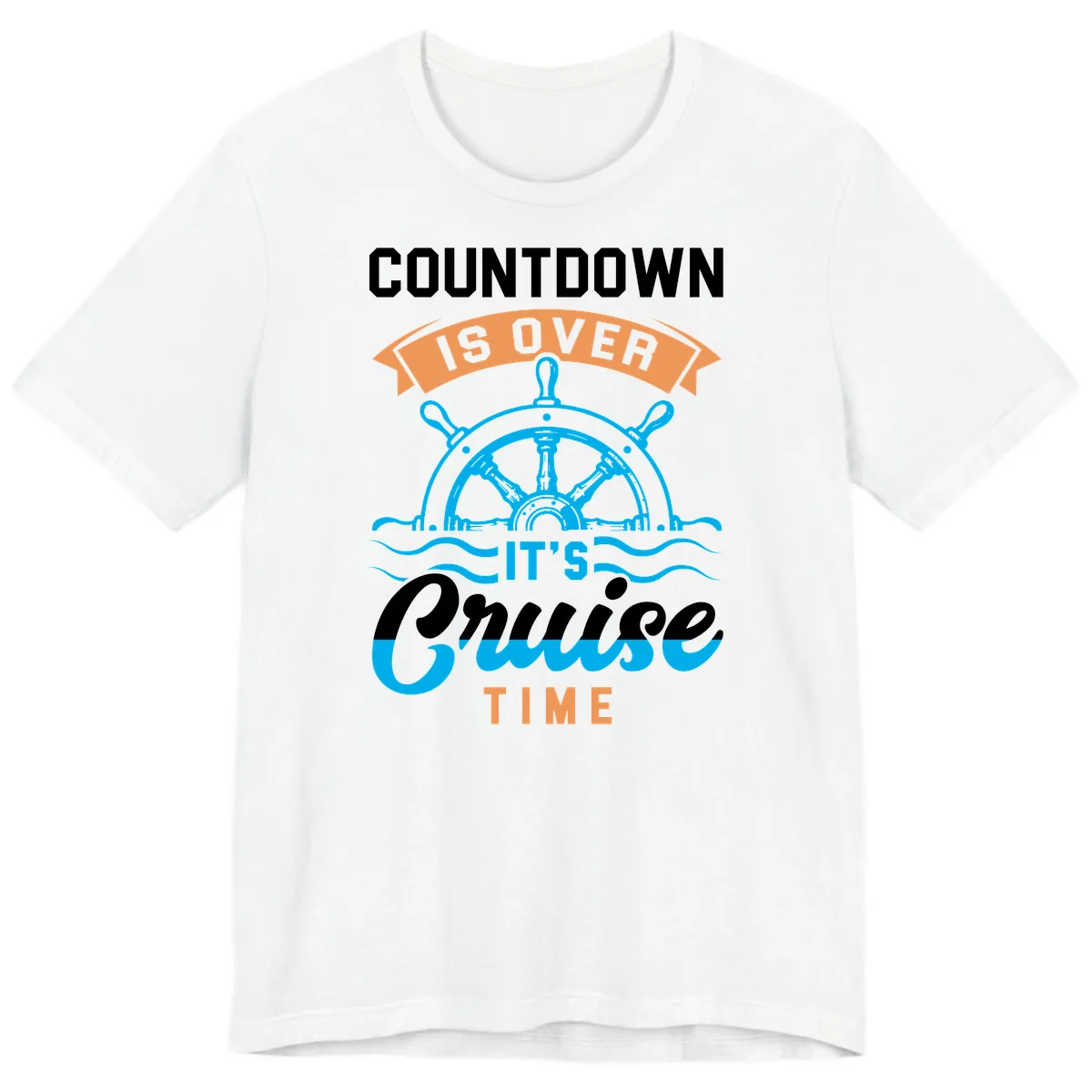 Its Cruise Time Countdown Premium T-Shirt in White