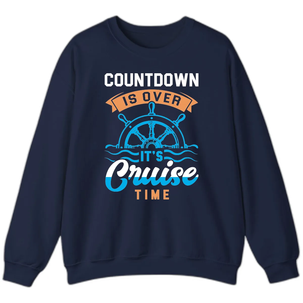 Its Cruise Time Countdown Sweatshirt in Navy