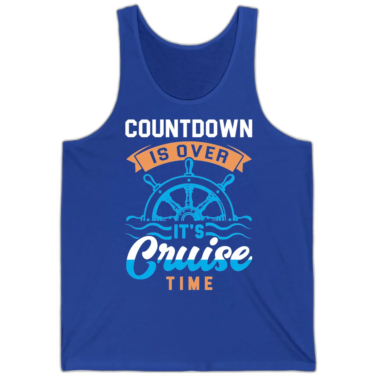 Its Cruise Time Countdown Tank in True Royal