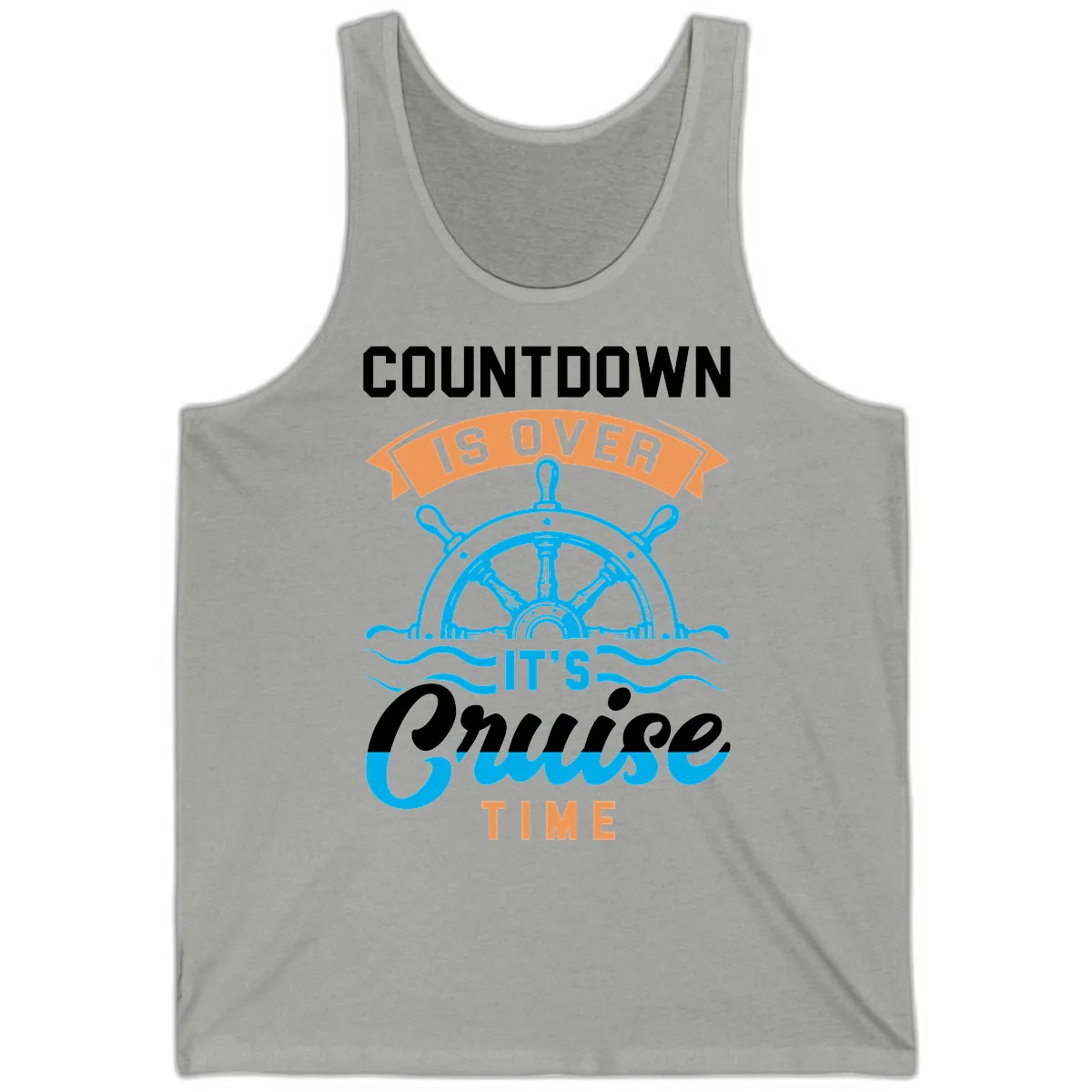 Its Cruise Time Countdown Tank in Athletic Heather
