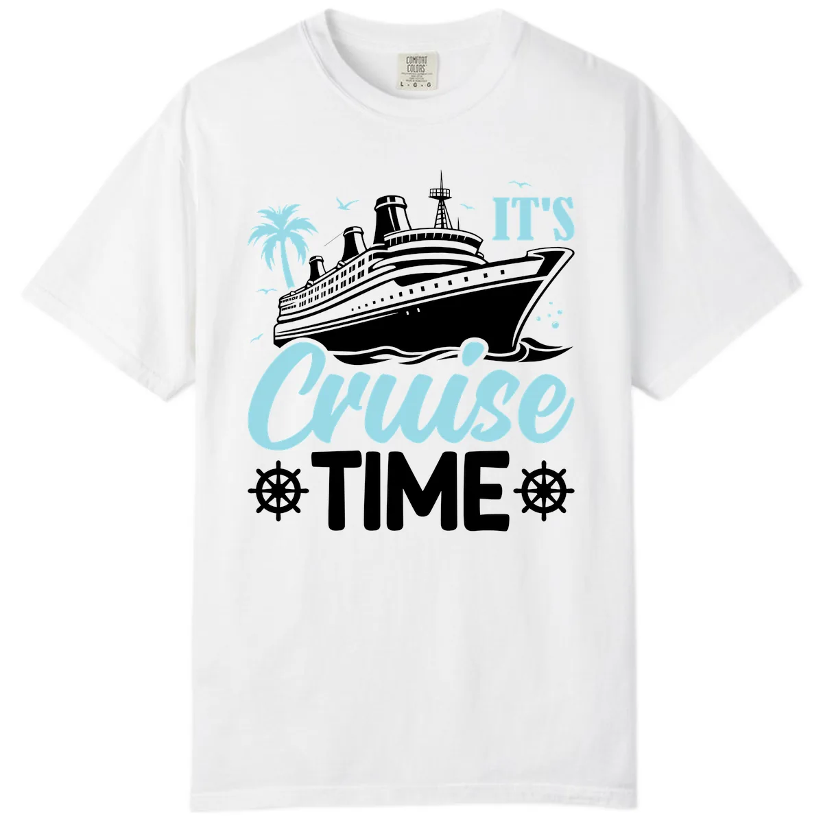 It's Cruise Time Graphic Comfort Color in White