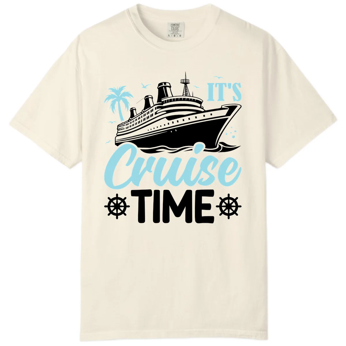 It's Cruise Time Graphic Comfort Color in Ivory