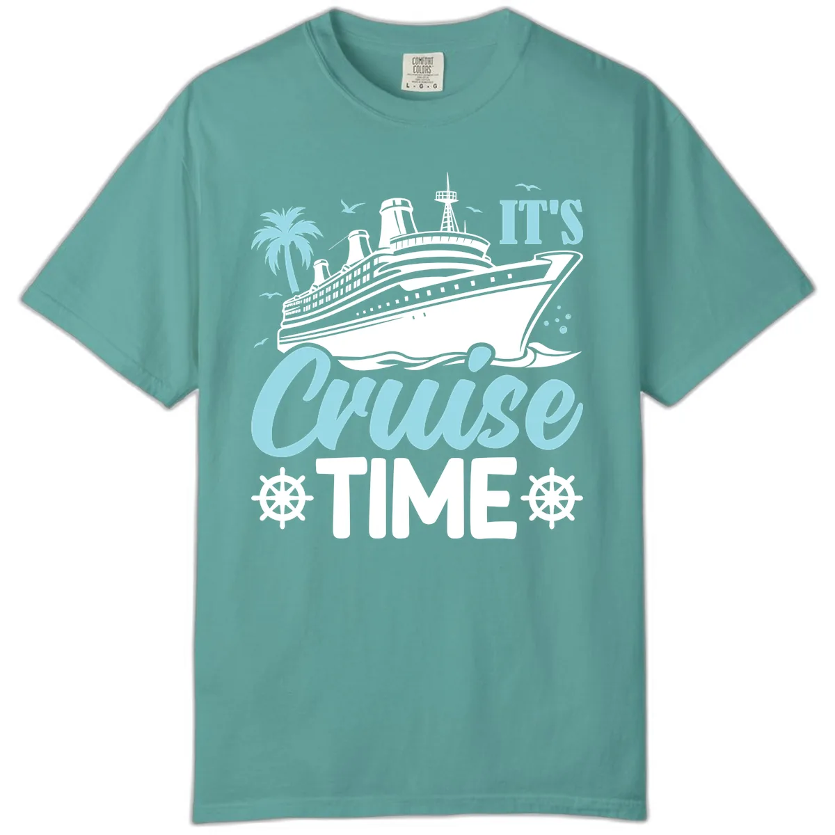 It's Cruise Time Graphic Comfort Color in Seafoam