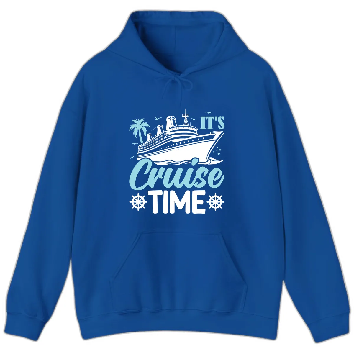 It's Cruise Time Graphic Hoodie in Royal