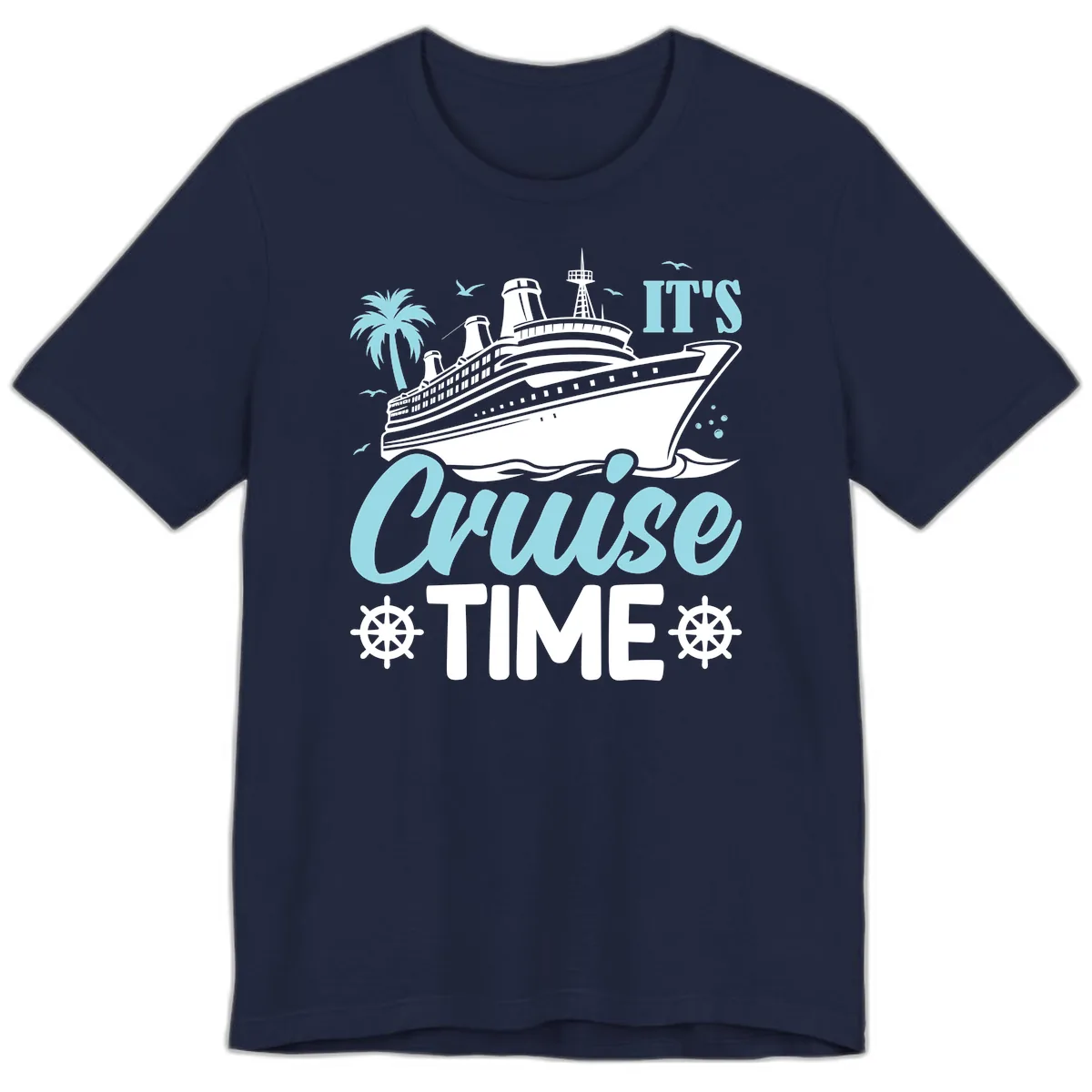 It's Cruise Time Graphic Premium T-Shirt in Navy