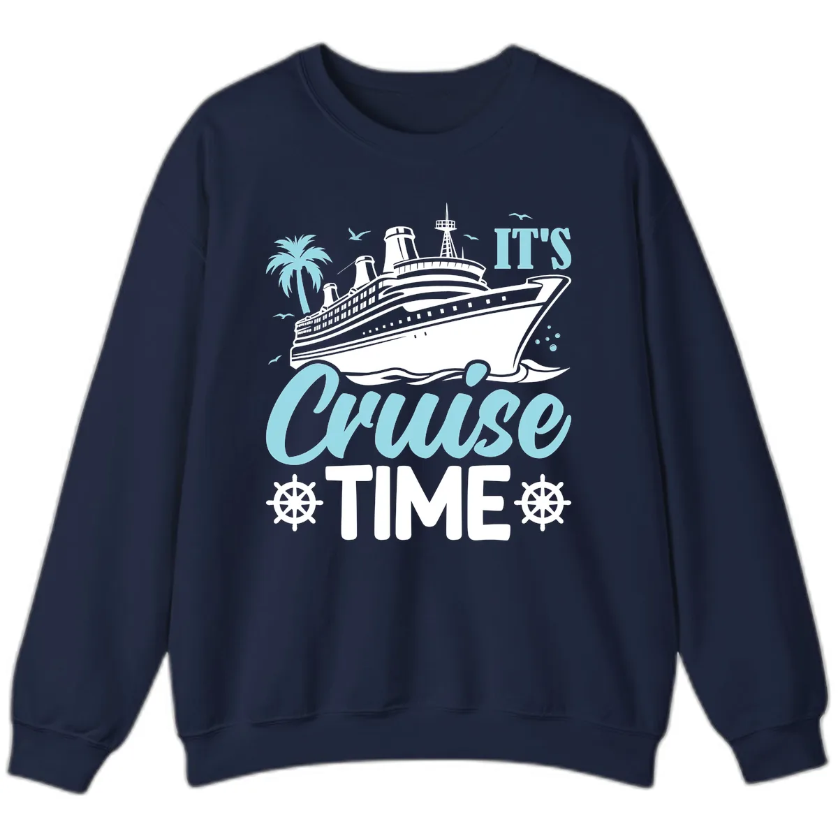 It's Cruise Time Graphic Sweatshirt in Navy