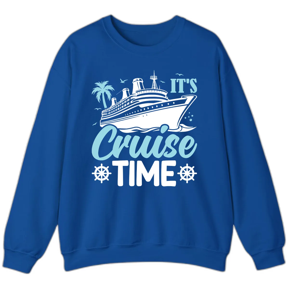 It's Cruise Time Graphic Sweatshirt in Royal