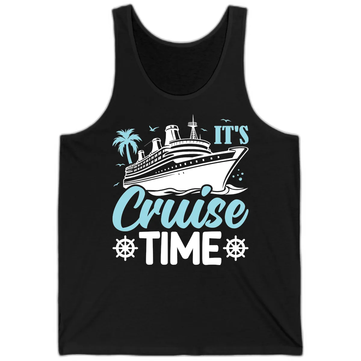It's Cruise Time Graphic Tank in Black