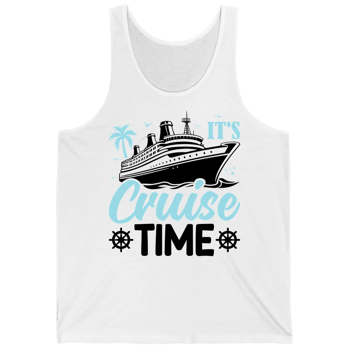 It's Cruise Time Graphic Tank in White