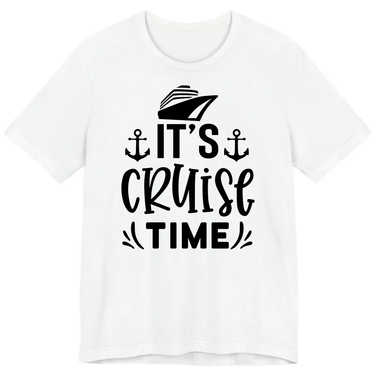 It's Cruise Time Typography Premium T-Shirt in White